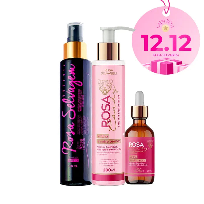 Kit Rosa Candy - Clareador íntimo