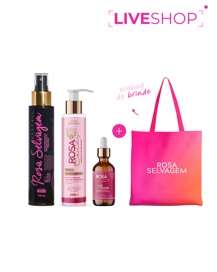 10.10 - Kit Rosa Candy - Clareador íntimo + Ecobag