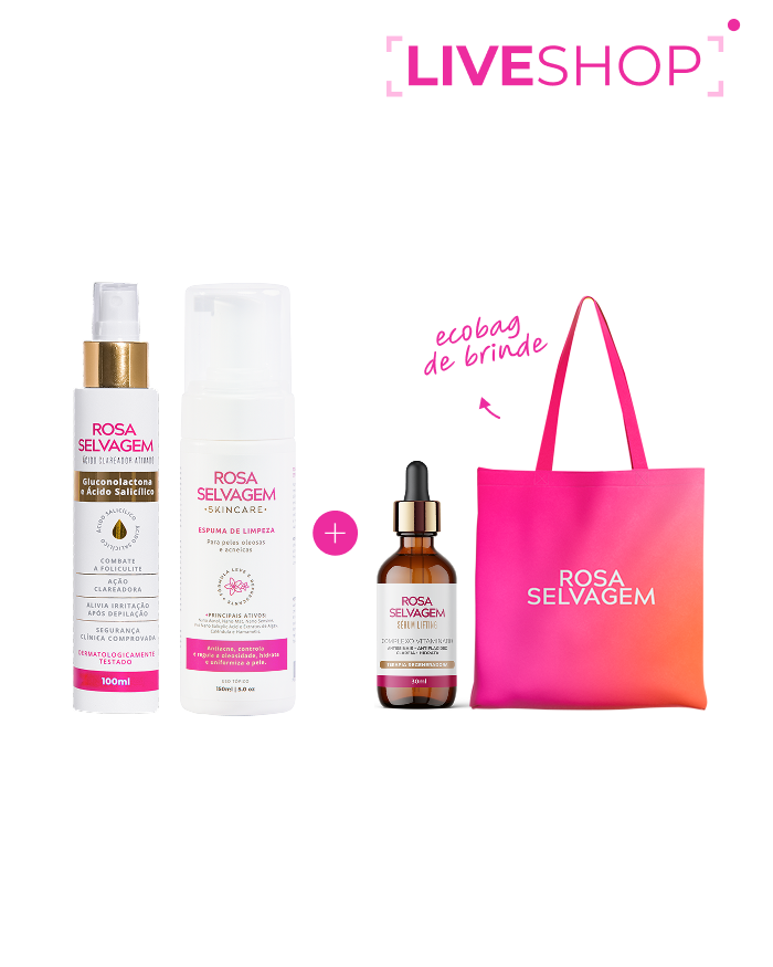 10.10 - Kit Skincare Rosa Selvagem + Ecobag