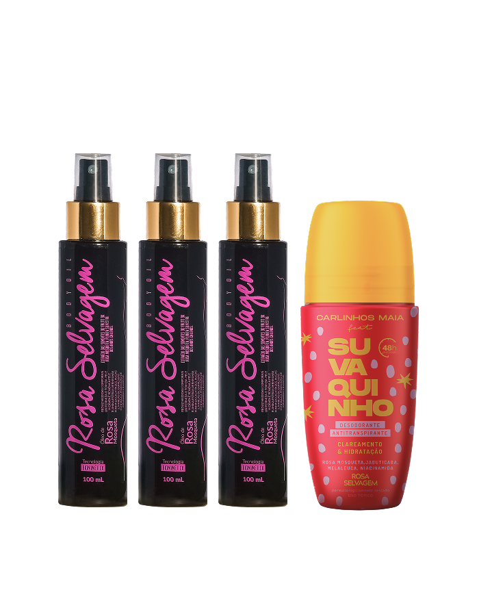 KIT 3 Óleos + Desodorante Antiodor - Carlinhos Maia 🌻