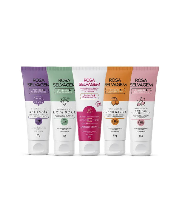 KIT Desodorante Creme Clareador - Todas as fragrâncias