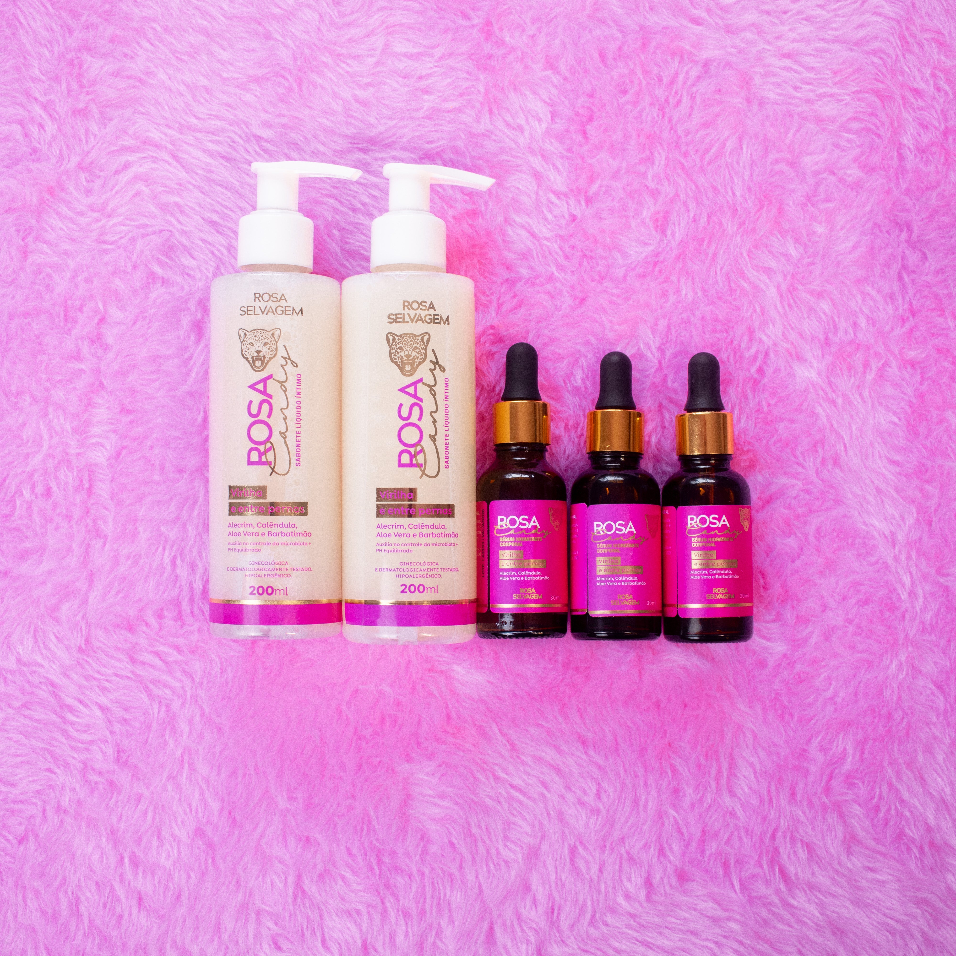 Kit Rosa Candy Clareamento Íntimo - Compre 3 Leve 5