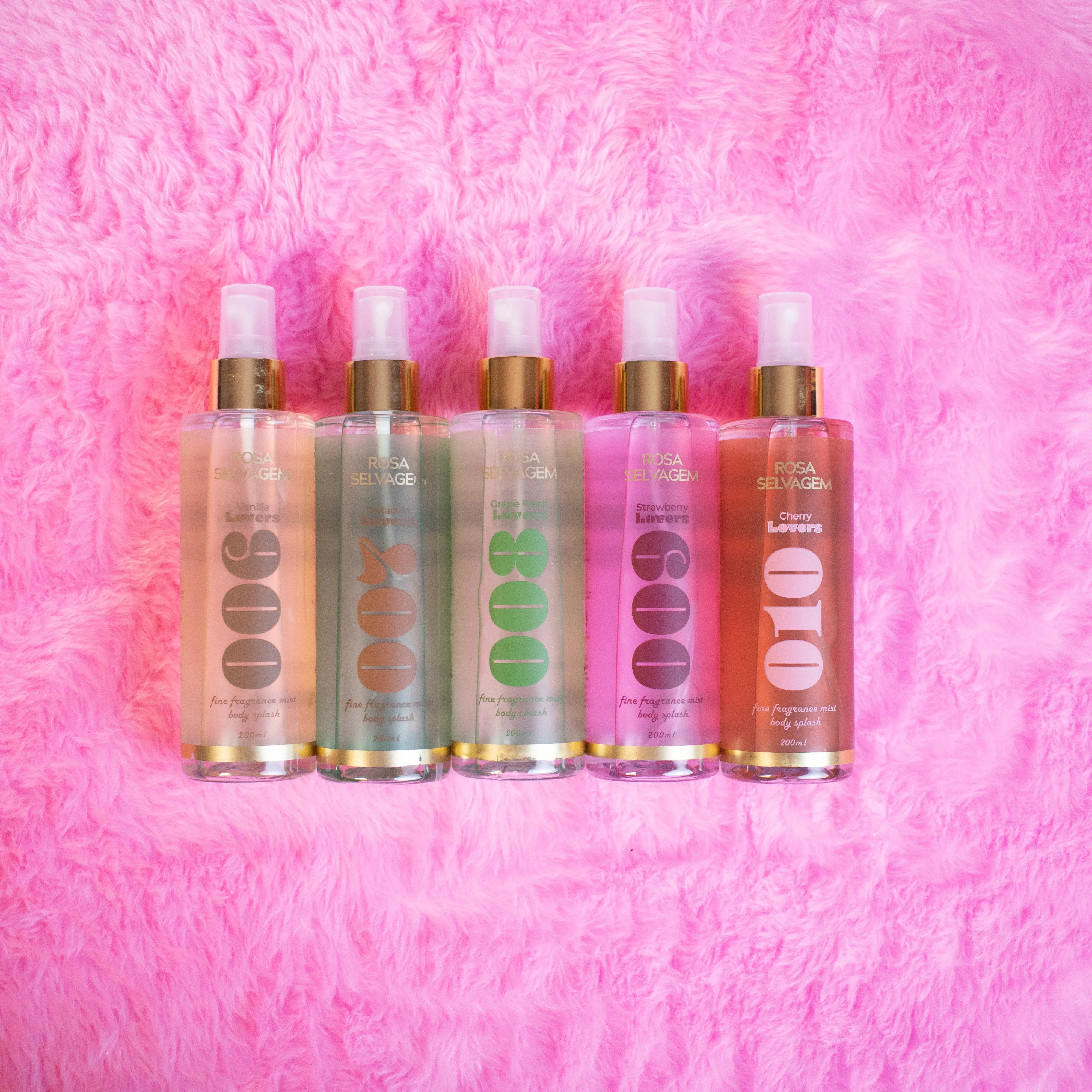 Kit Body Splash Rosa Lovers - 006 a 010
