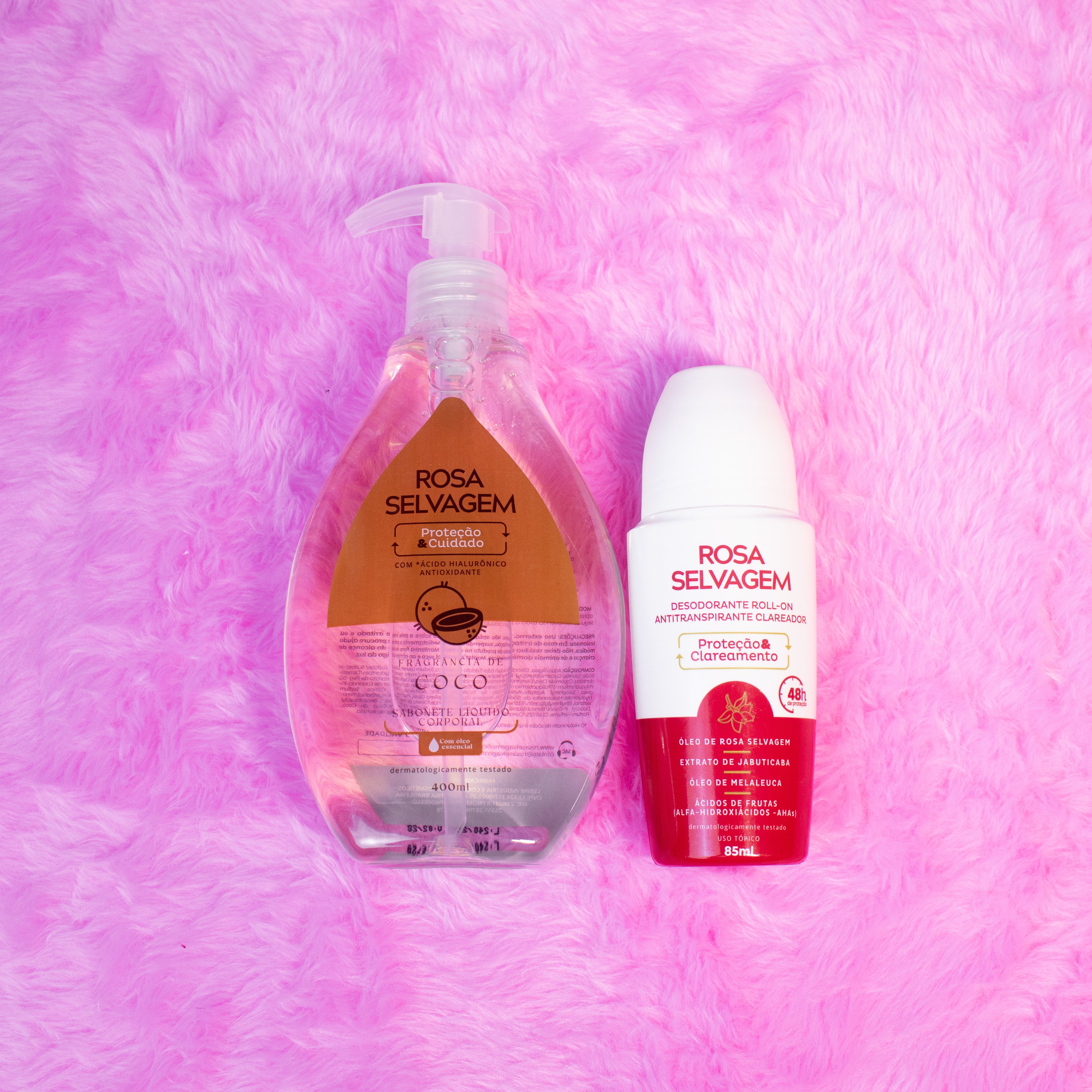 Kit Sabonete Líquido Coco + Desodorante Clareador