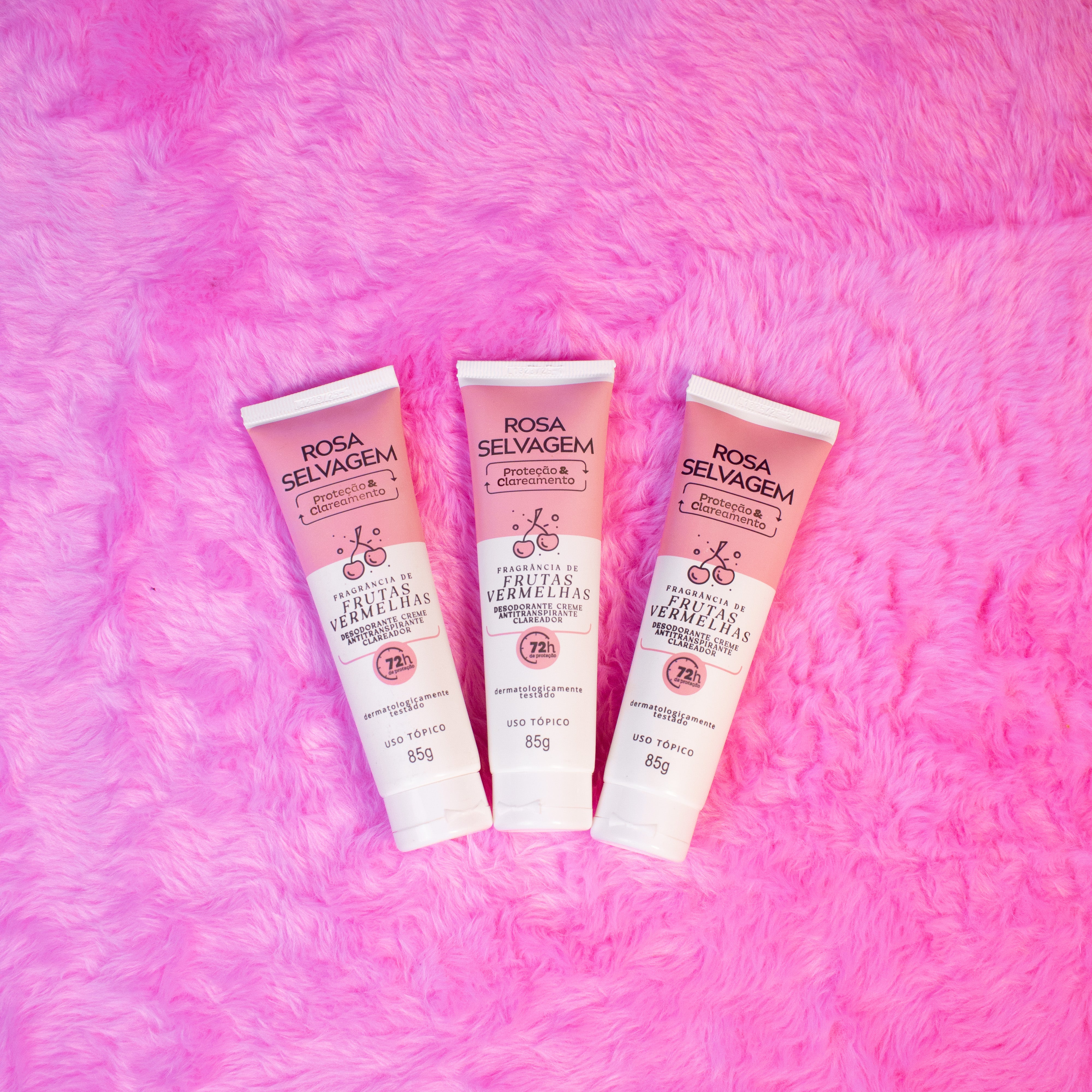 Desodorante Creme Frutas Vermelhas - 3 unids.