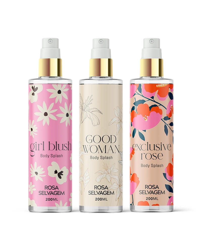 KIT 3 BODY SPLASHES: GIRL BLUSH - GOOD WOMAN - EXCLUSIVE ROSE