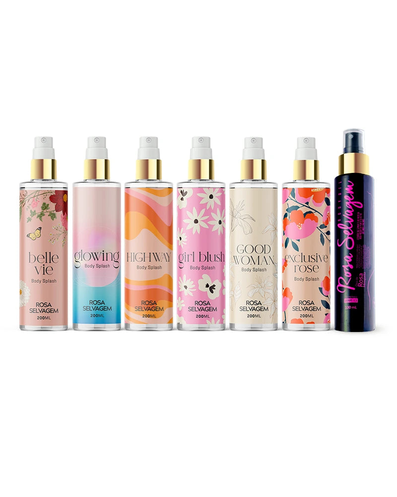 KIT COMPLETO BODY SPLASH ROSA SELVAGEM + ÓLEO CLAREADOR