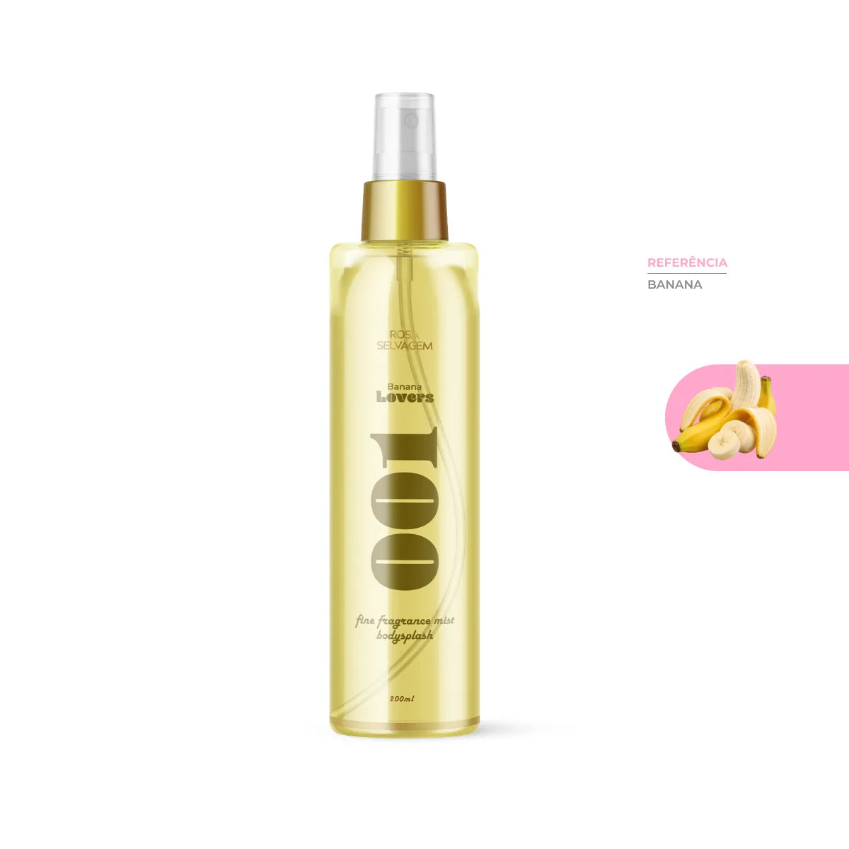 Body Splash Rosa Lovers - 001 Banana