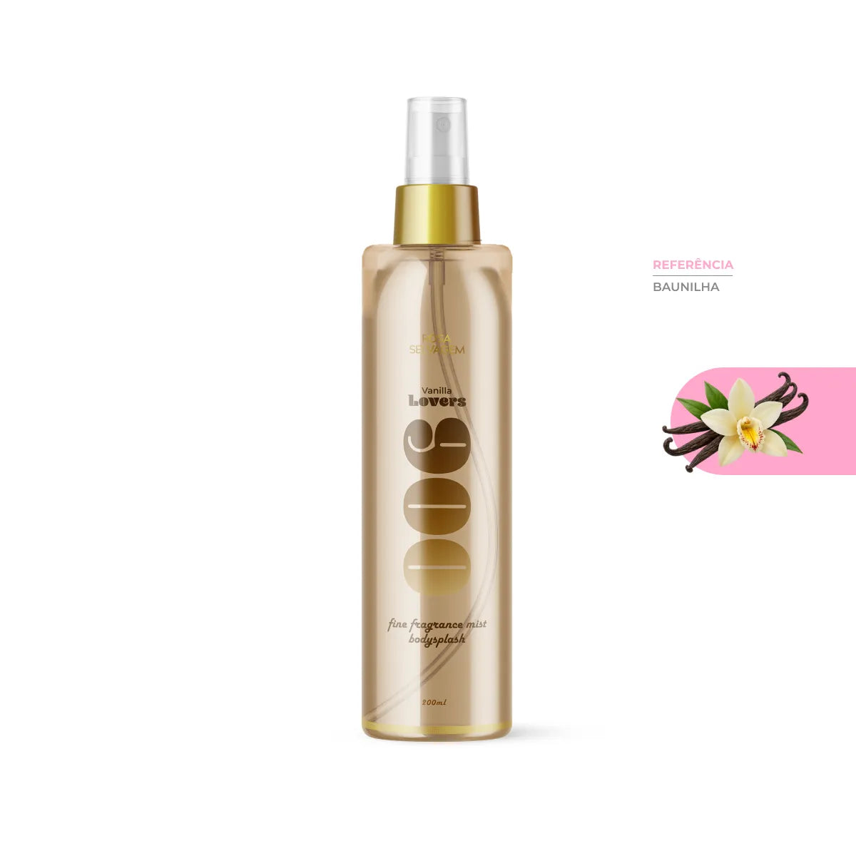 Body Splash Rosa Lovers - 006 Baunilha