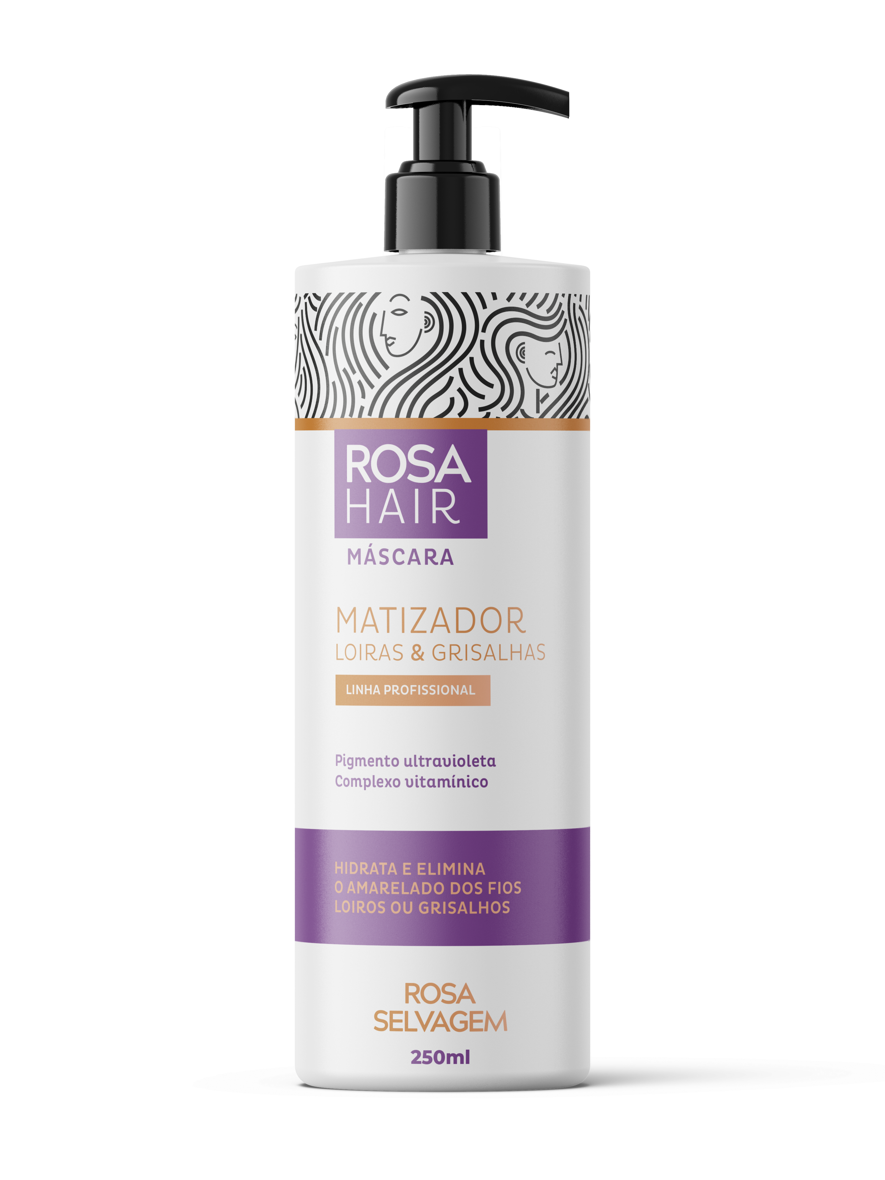 Máscara Rosa Hair Matizador