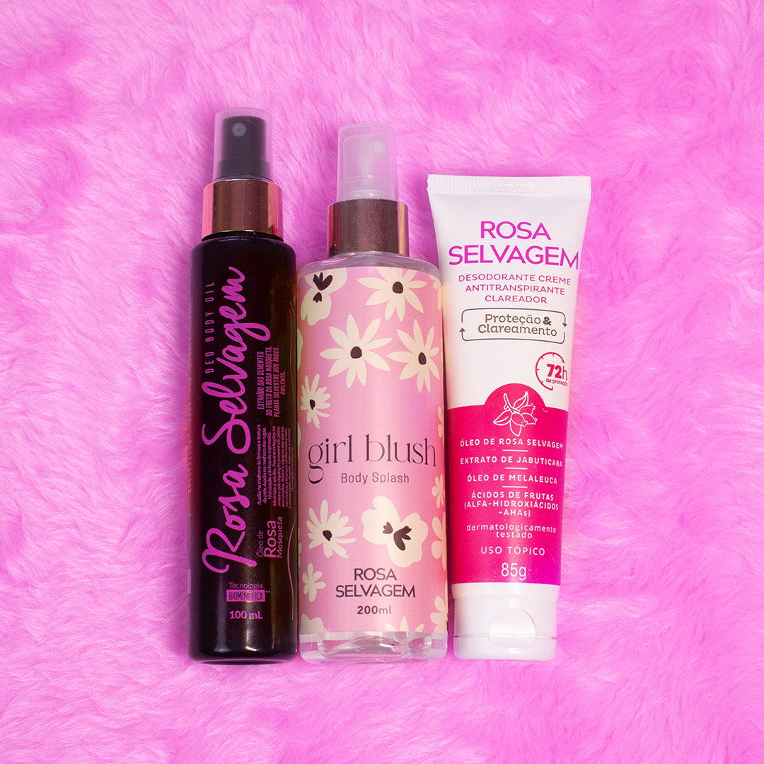 Kit Girl Blush + Óleo + Desodorante Creme