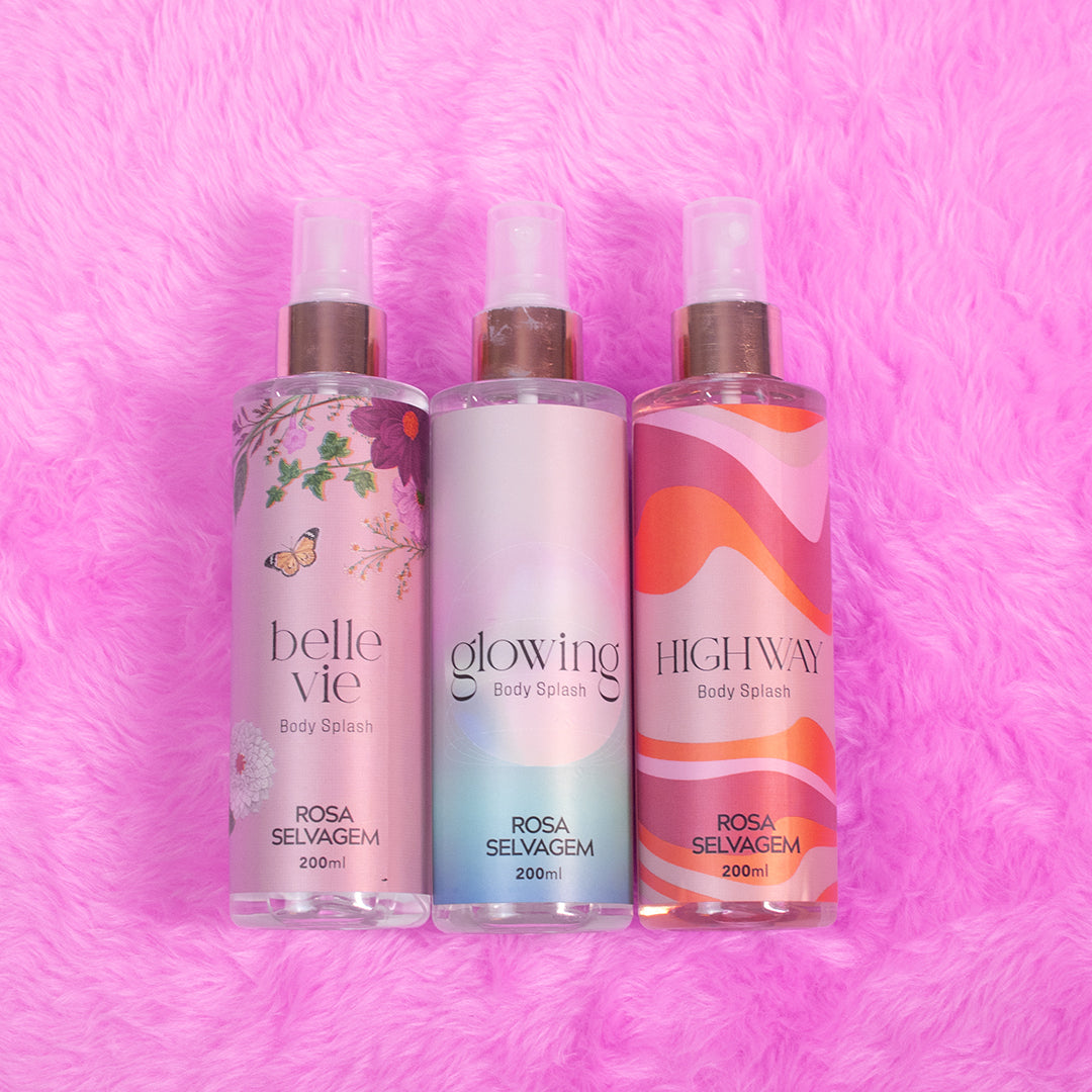 Kite 3 Body Splashes: Belle Vie + Glowing + Highway