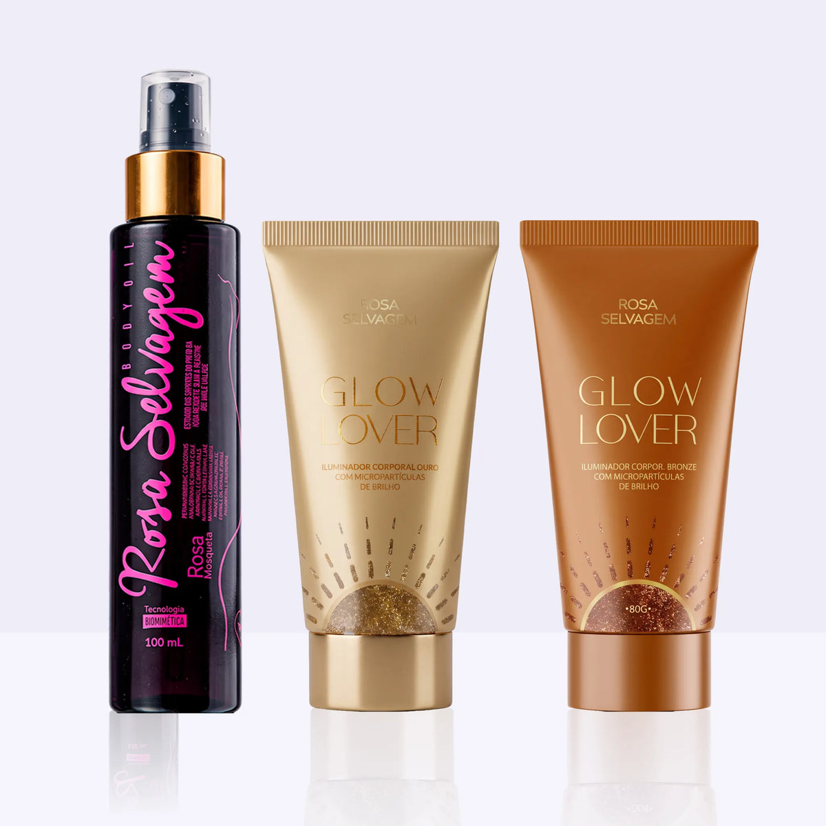 KIT Glow Total Rosa Selvagem