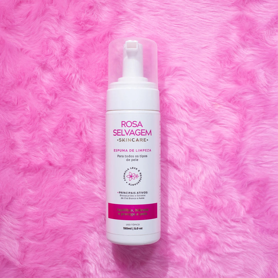 Rosa Selvagem - Espuma de Limpeza - Antioleosidade e Antiacne