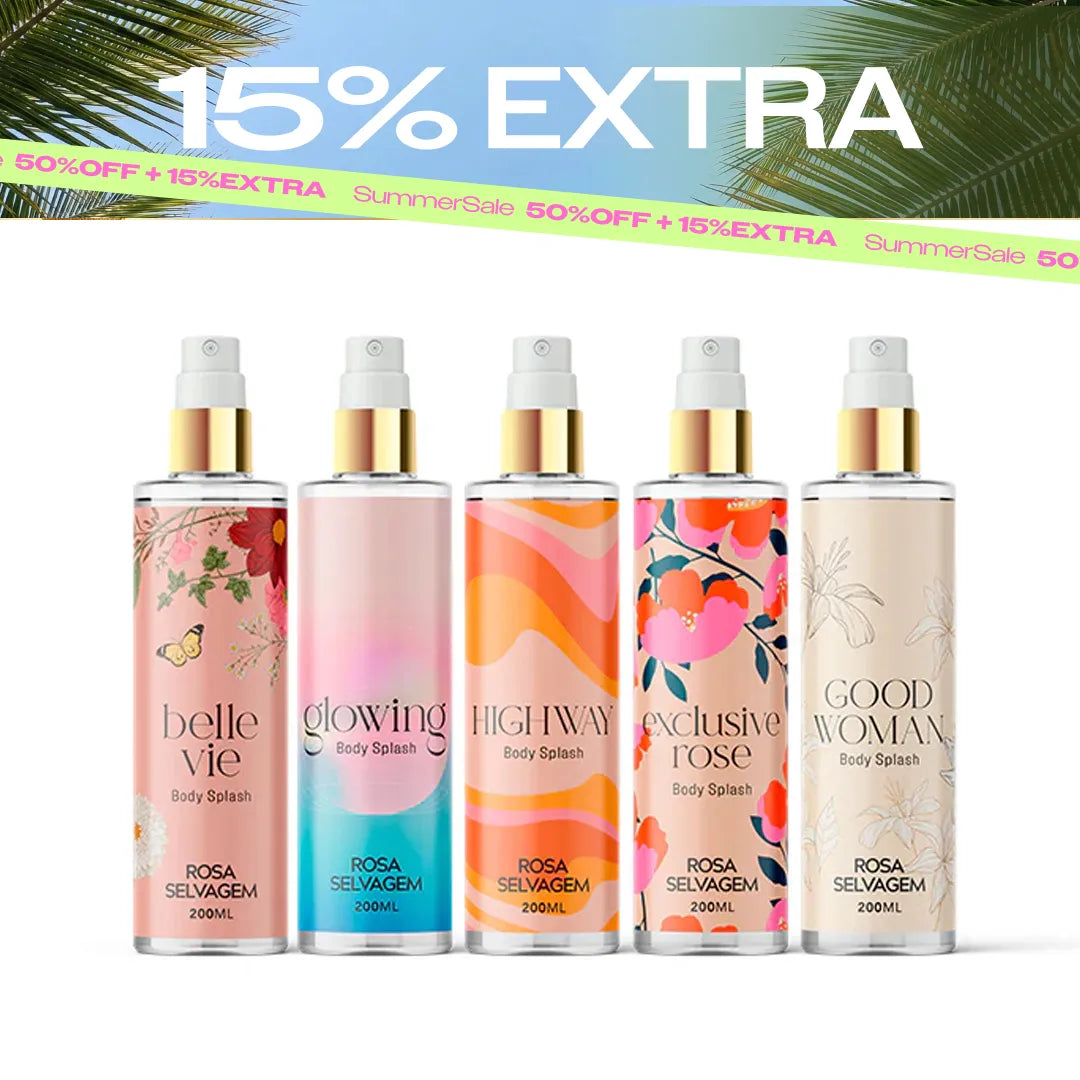 Summer Sale - Kit body splashes rosa selvagem