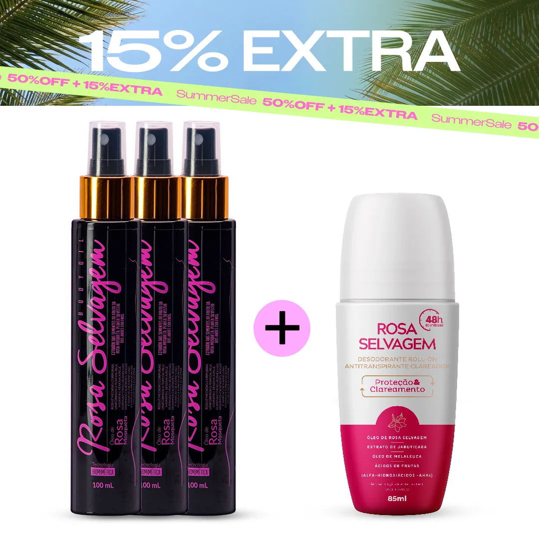 Summer Sale - Kit 3 óleos + desodorante clareador