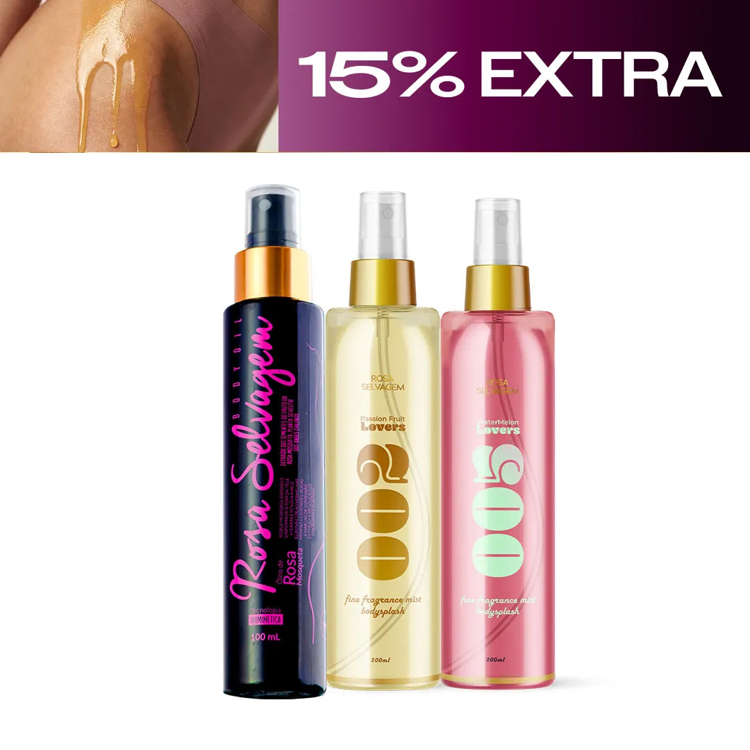 Summer Sale - Kit body splash maracujá + melancia + óleo