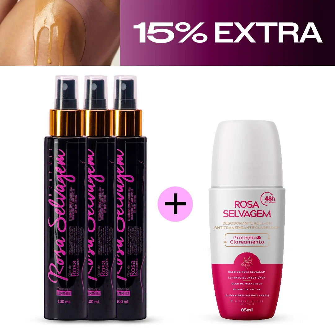 Summer Sale - Kit 3 óleos + desodorante clareador