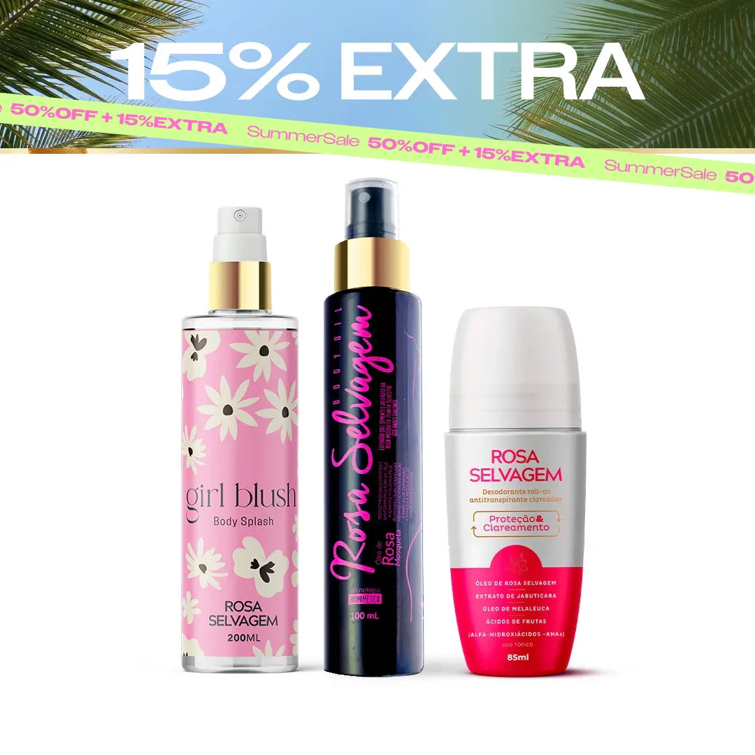 Summer Sale- Kit girl blush - óleo - desodorante