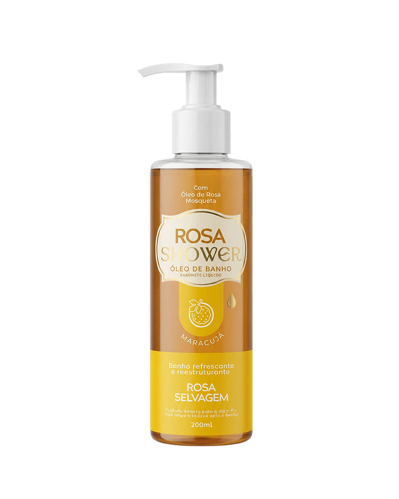 Rosa Shower Óleo de Banho Maracujá 200ML - 1 UND.