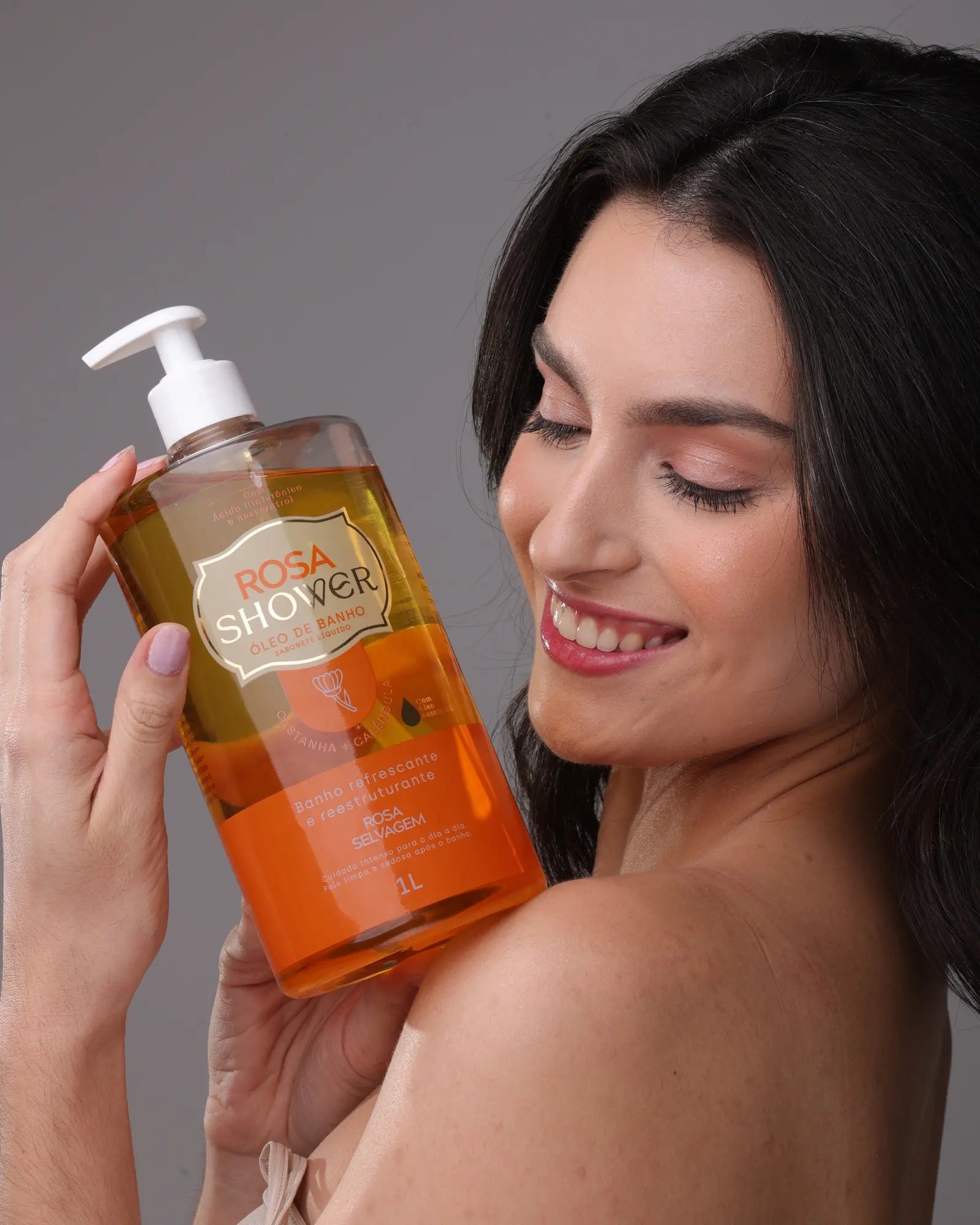 ROSA SHOWER CASTANHA E CALÊNDULA 1L - 2 UNIDADES