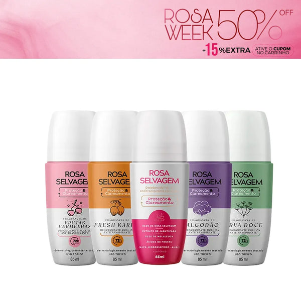 KIT Desodorante Clareador Completo - Rosa Week