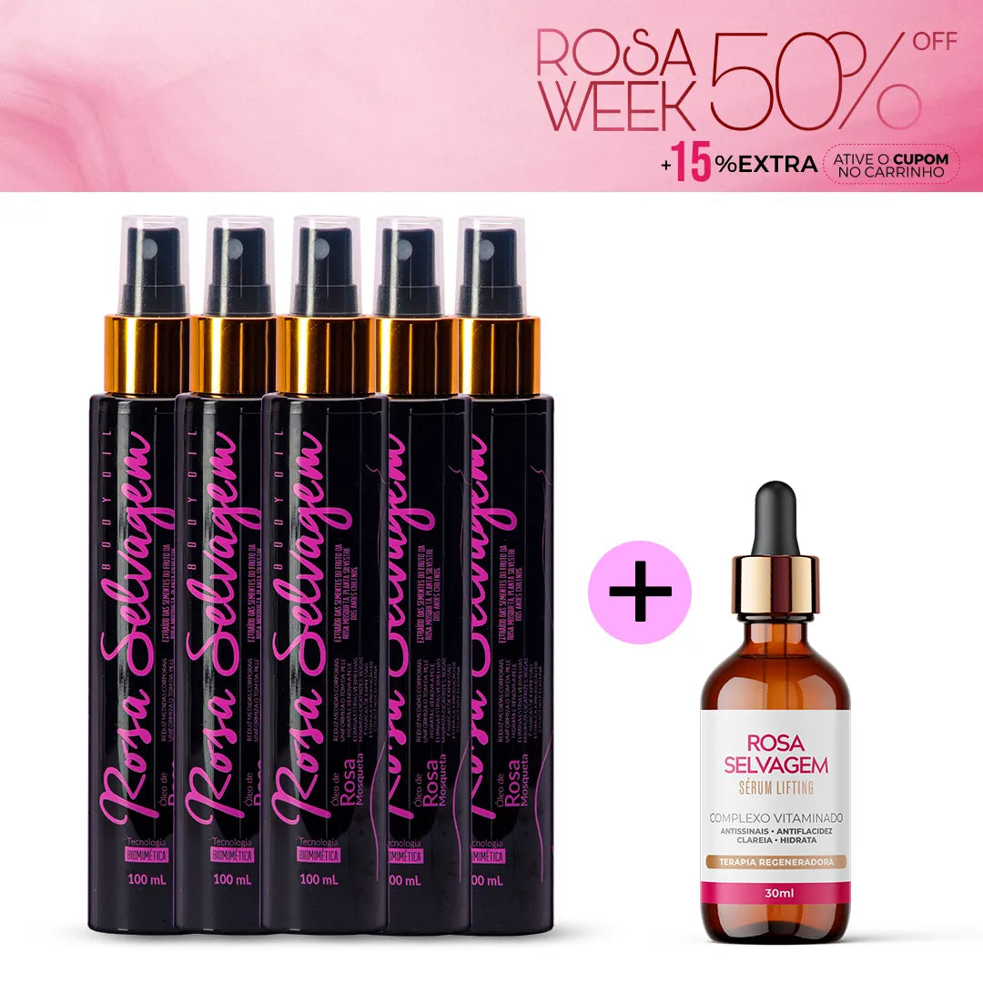 KIT Clareamento Completo Family + Sérum Niacinamida 25% - Rosa Week