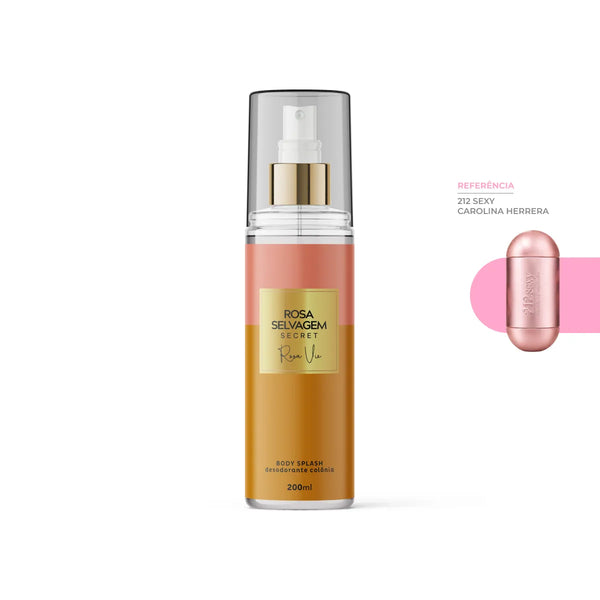 Body Splash Secrets - Rosa Vie - Cheiro de Mulher Sexy