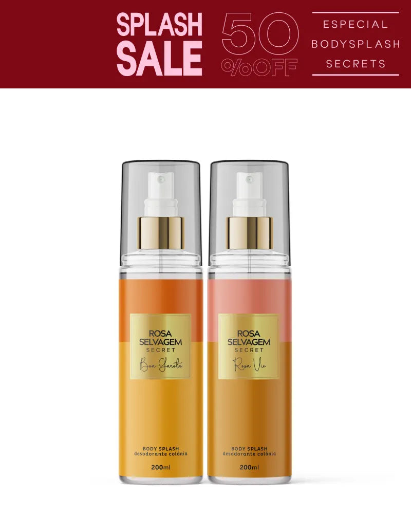 KIT Body Secret: Boa Garota + Rosa Vie - Cheiro de Mulher Elegante e Sexy