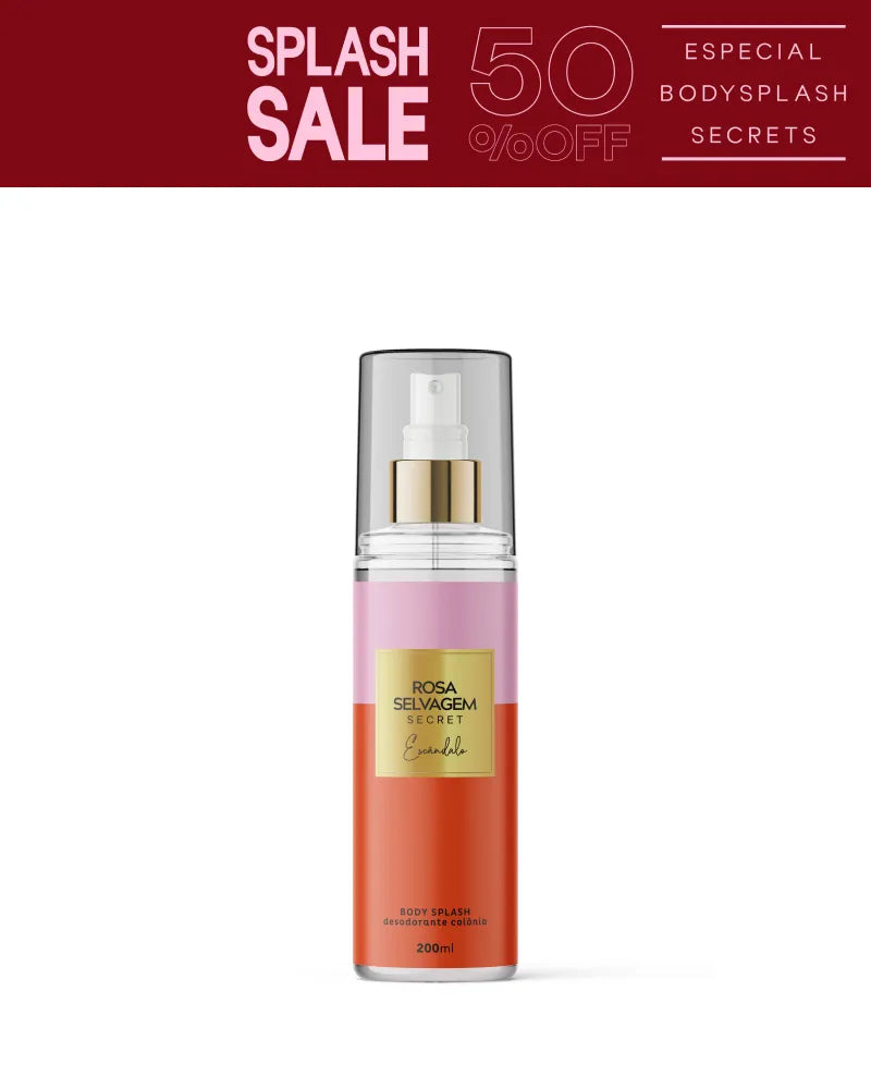 Body Splash Secrets - Escândalo - Cheiro de Mulher Sedutora