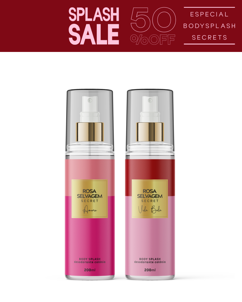 KIT Body Secret: Amore + Vida Bela - Cheiro de Mulher Rica e Chique