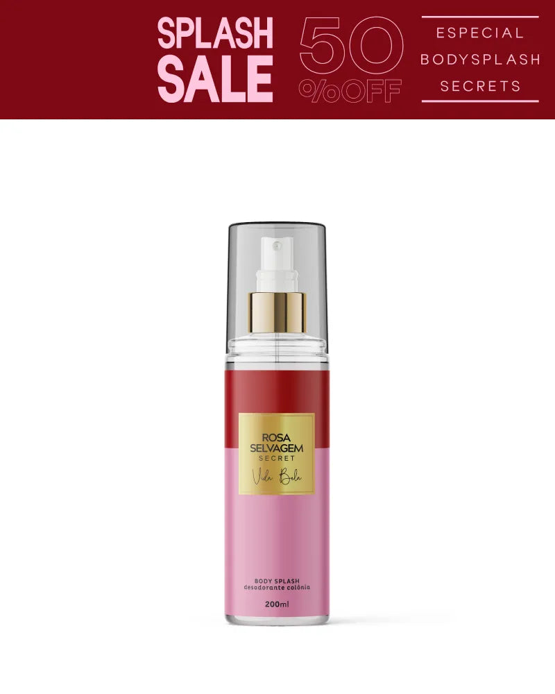 Body Splash Secrets - Vida Bela - Cheiro de Mulher Chique
