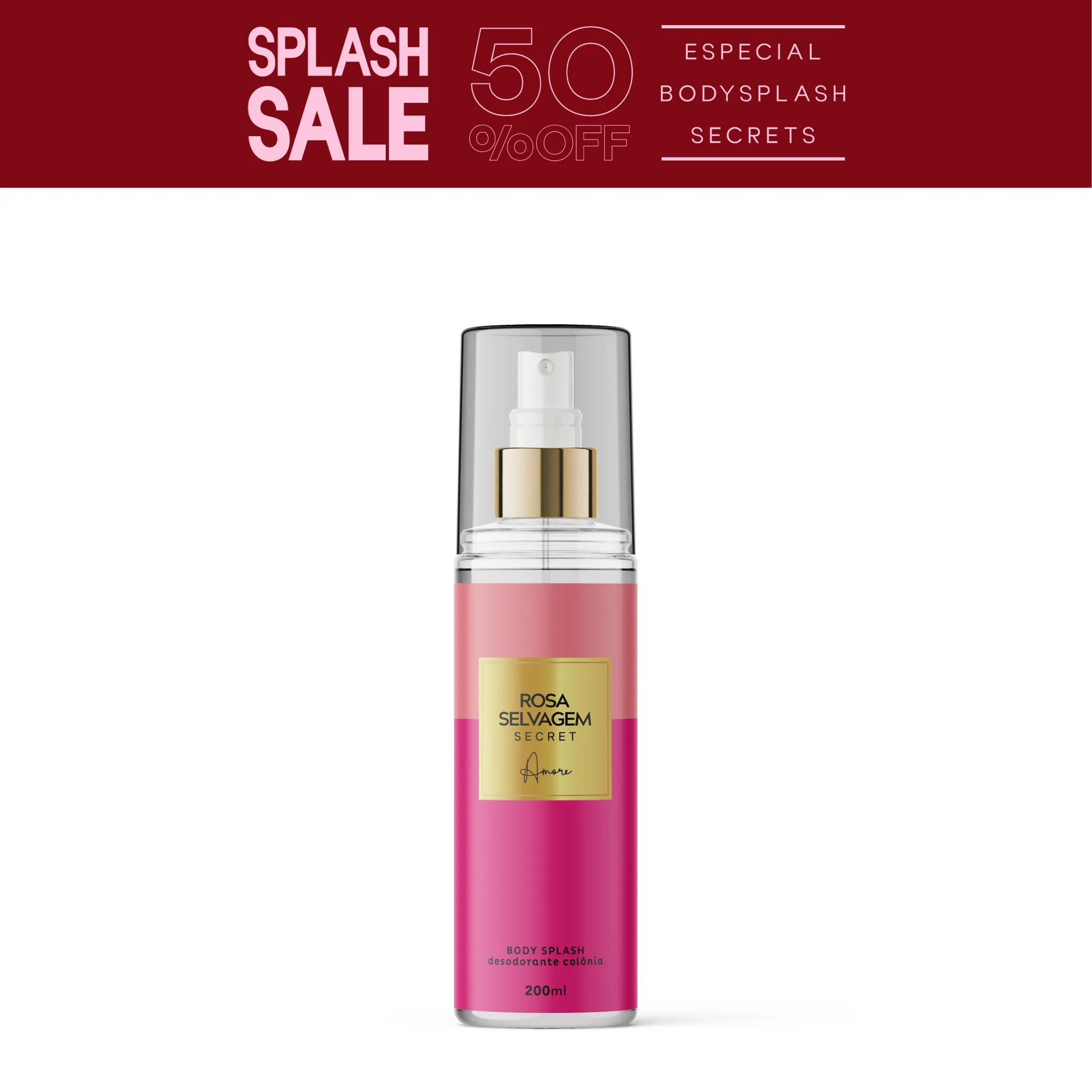 Body Splash Secrets - Amore - Cheiro de Mulher Rica