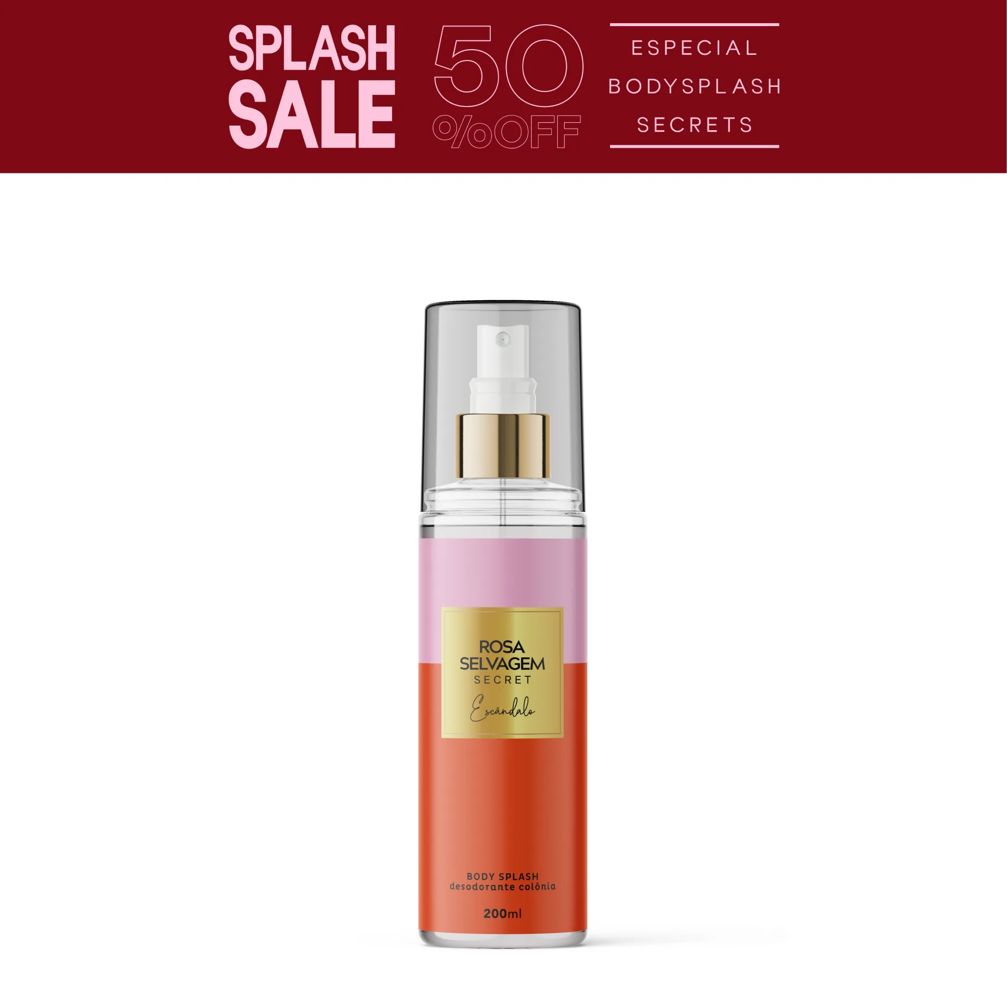 Body Splash Secrets - Escândalo - Cheiro de Mulher Sedutora