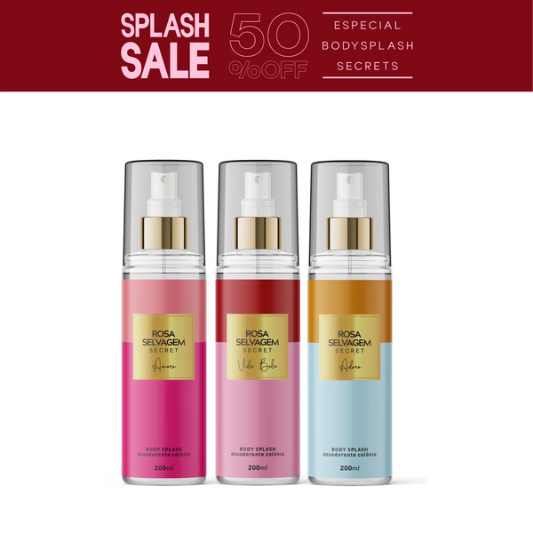Body Splash Secrets - Adoro + Amore + Vida Bela