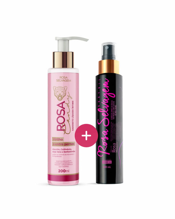 KIT Sabonete Íntimo Rosa Candy + Óleo Clareador