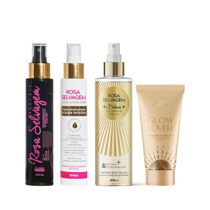 Kit Clareamento & Glow Dubai Gold