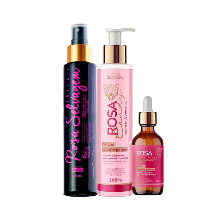 Kit Rosa Candy - Clareador íntimo