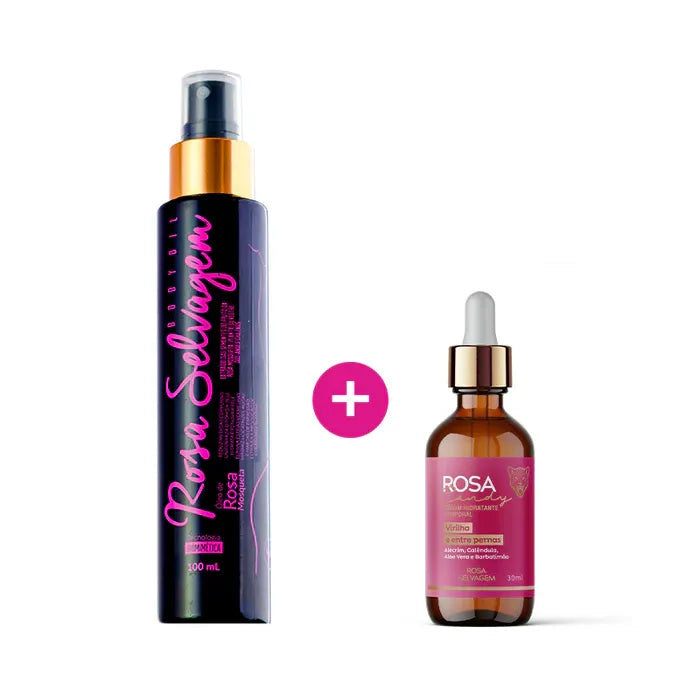 RELAMPAGO - Kit Rosa Candy: Sérum Clareador Íntimo + Óleo