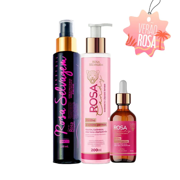 Kit Rosa Candy - Clareador íntimo