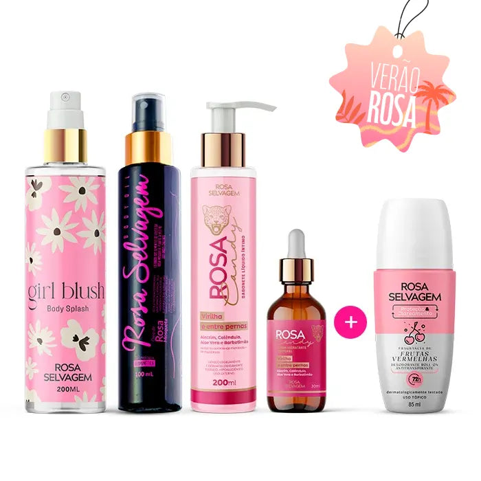 Kit Autocuidado + girl blush e desodorante frutas vermelhas