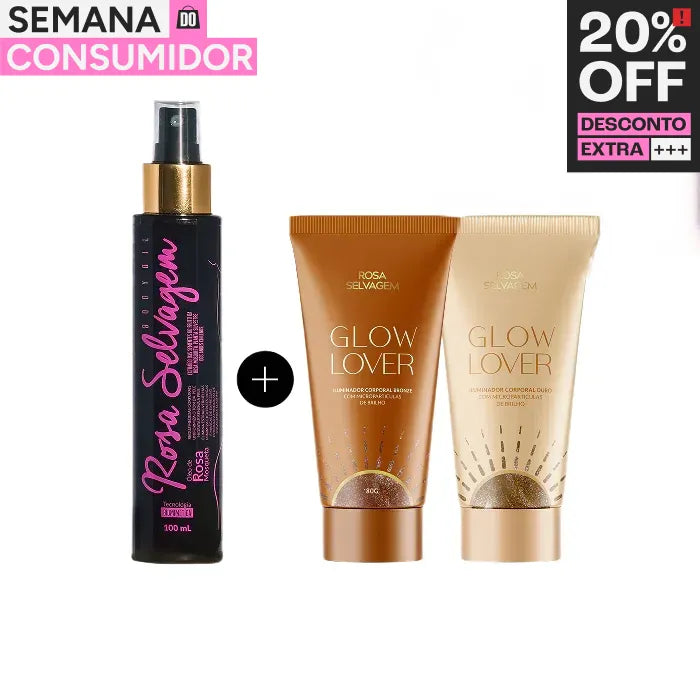 Kit Glow Total Rosa Selvagem
