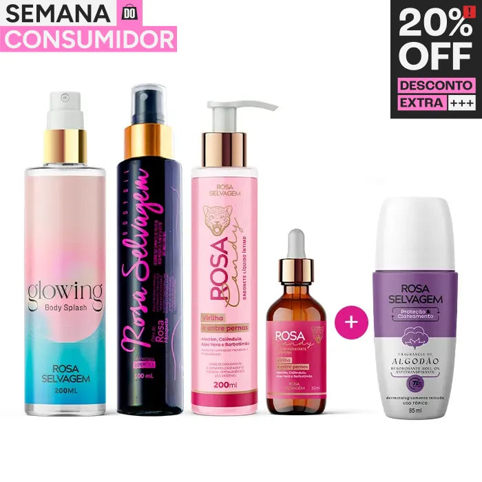 Autocuidado Total + glowing e desodorante algodão