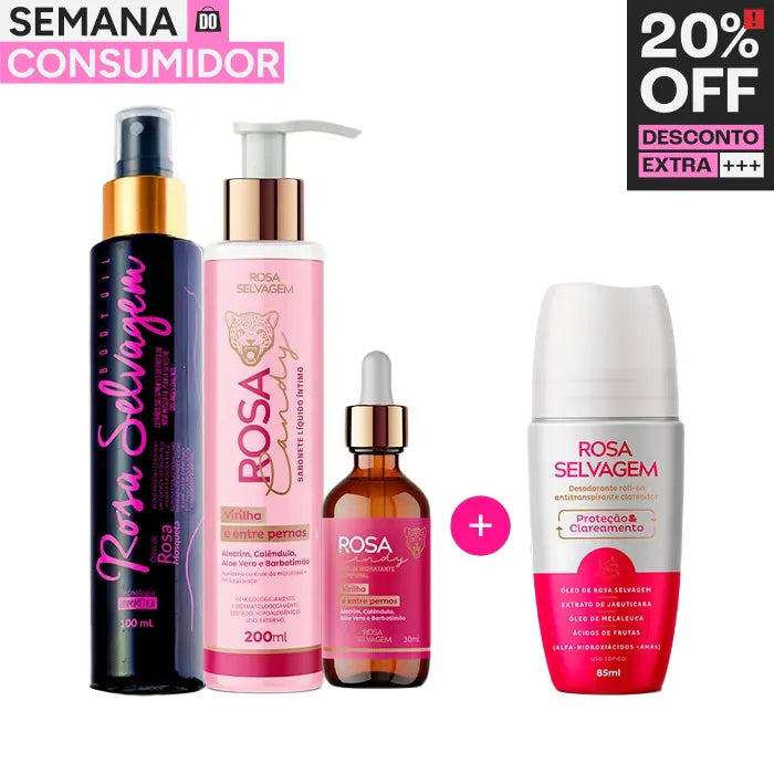 RELAMPAGO - Kit Rosa Candy - Clareamento Completo
