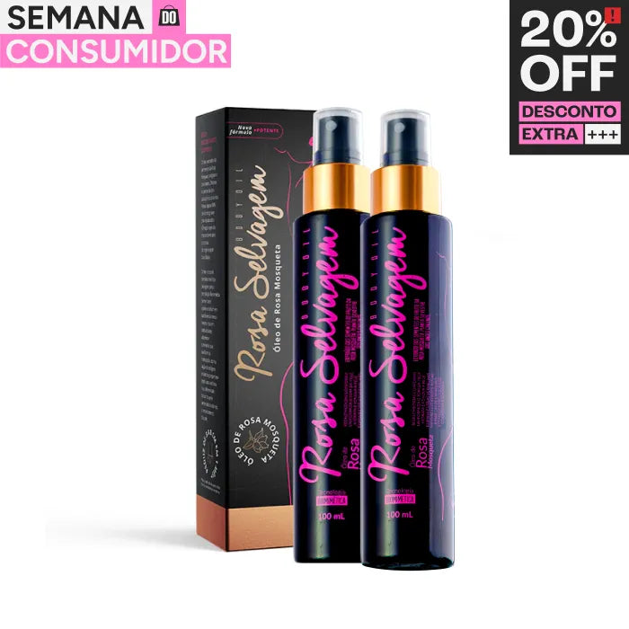 Rosa Selvagem - Óleo Clareador Corporal 2 unids.