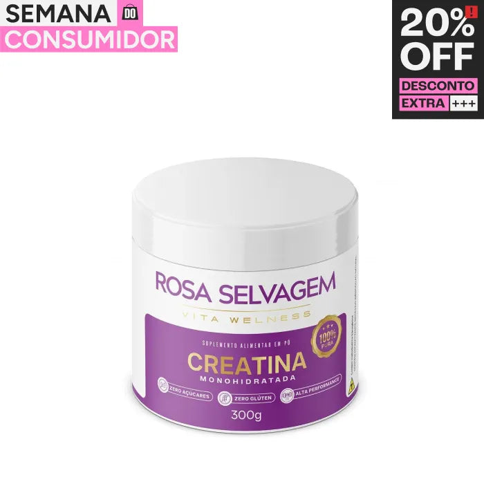 Creatina Monohidratada - Rosa Selvagem