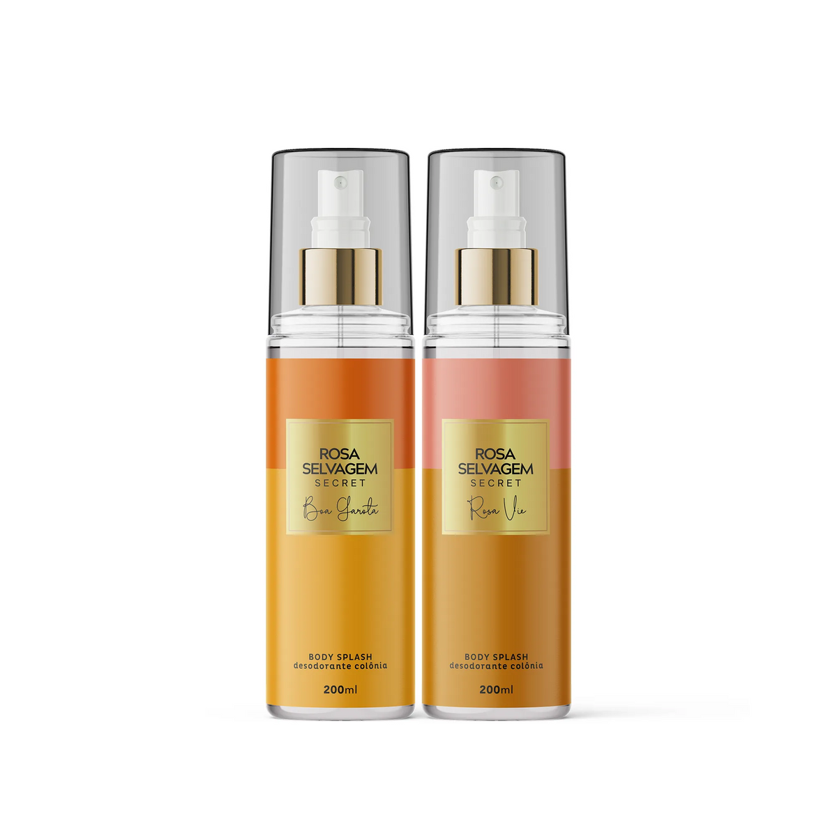KIT Body Secret: Boa Garota + Rosa Vie - Cheiro de Mulher Elegante e Sexy