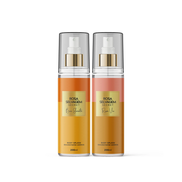 KIT Body Secret: Boa Garota + Rosa Vie - Cheiro de Mulher Elegante e Sexy