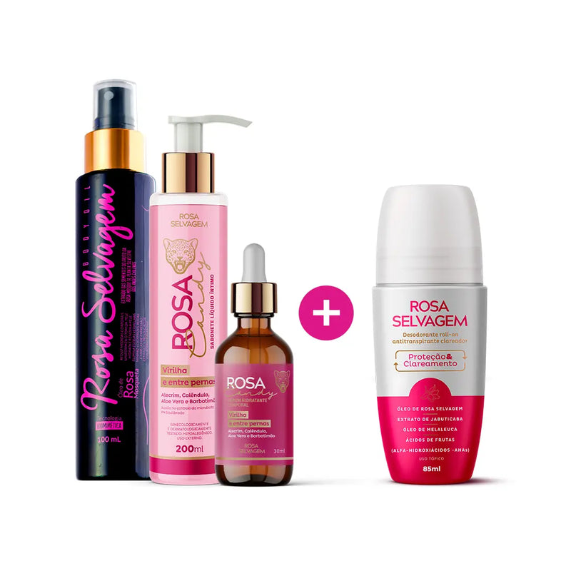 KIT ROSA CANDY - CLAREAMENTO COMPLETO