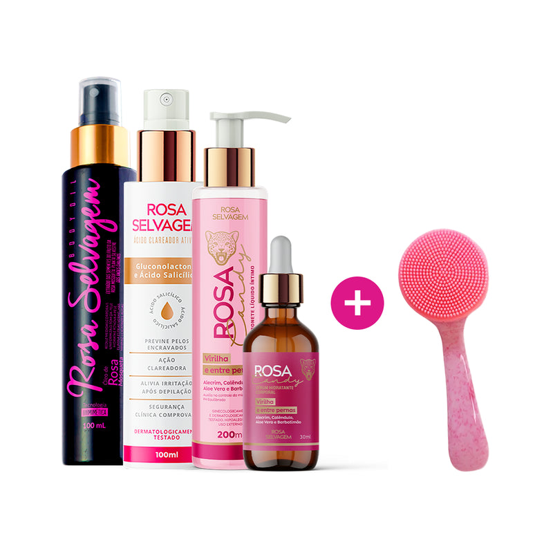 KIT ROSA CANDY - CLAREAMENTO INTENSE + ESCOVINHA